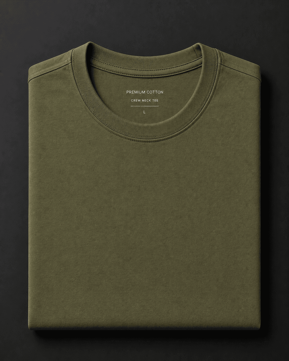 Olive Crew Neck Tee