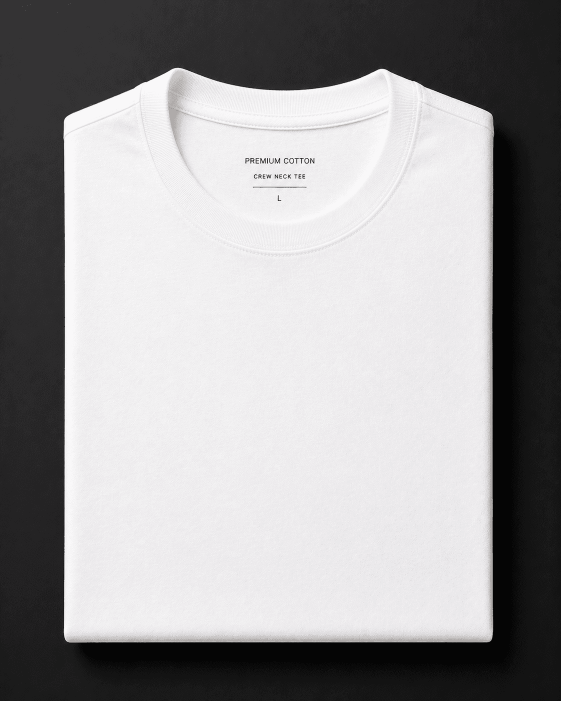 White Crew Neck Tee