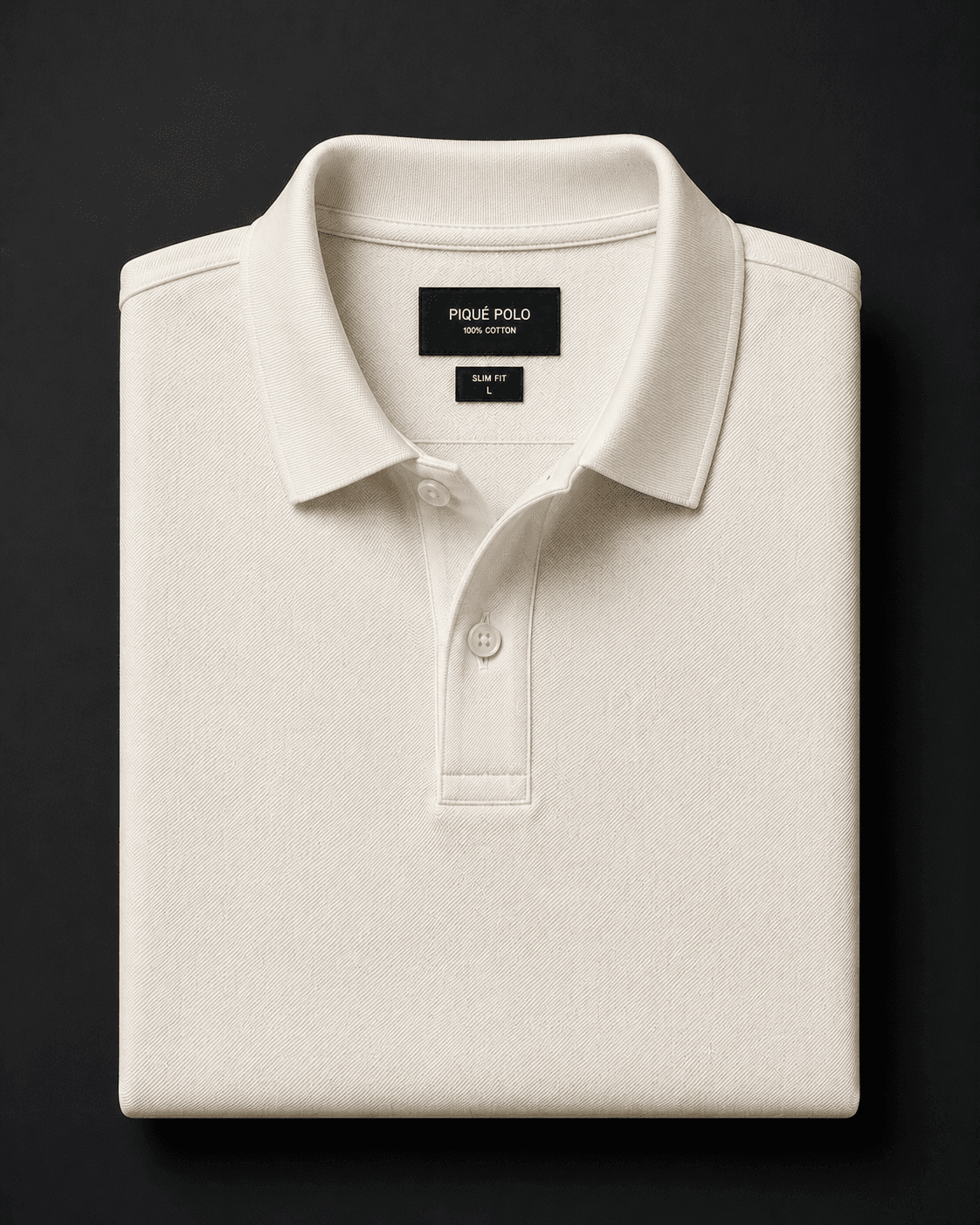 Ecru Piqué Polo