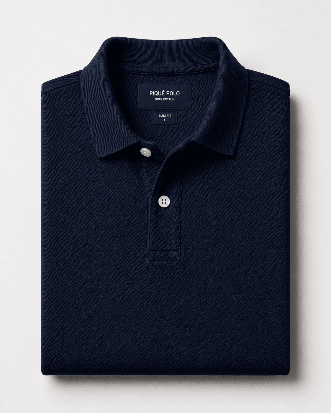 Navy Piqué Polo