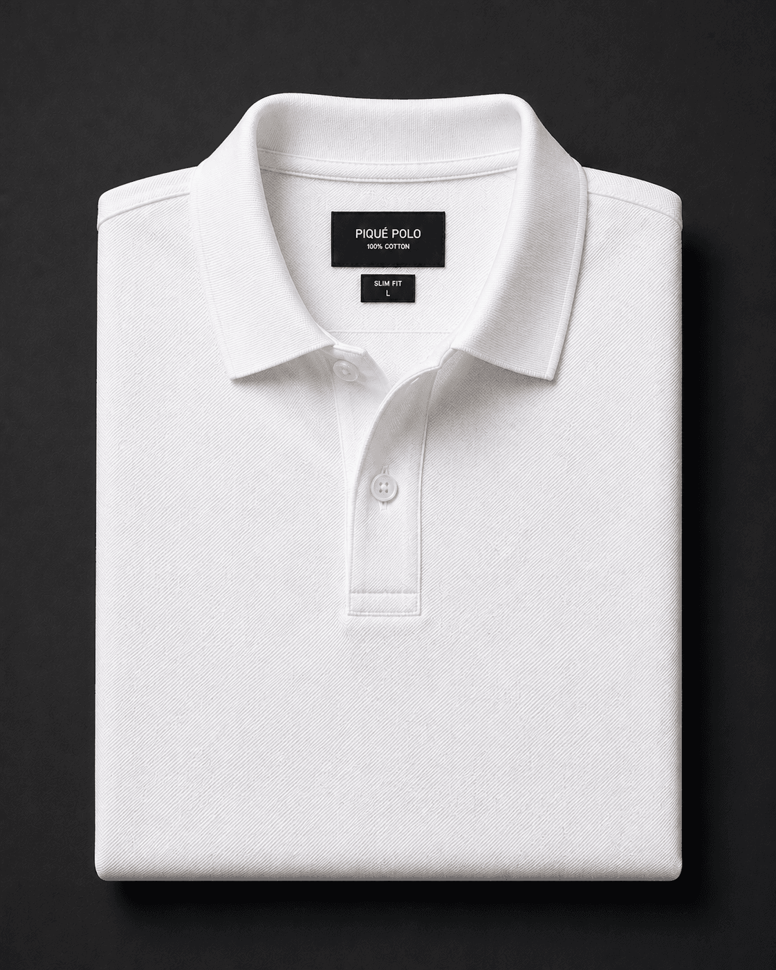 White Piqué Polo